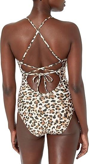 NWT ATHENA 6 Animal Print Maillot 1PC Swimsuit 97772