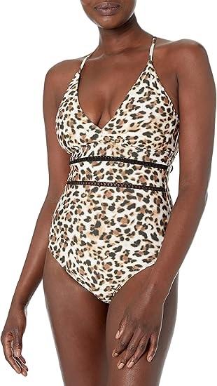NWT ATHENA 6 Animal Print Maillot 1PC Swimsuit 97772
