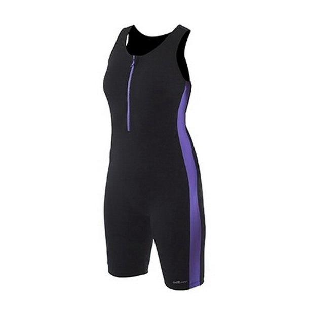 NWOT Dolfin sz 10 Aquatard Aquashape SOLID ZIP-FRONT Swimsuit Blue 130306