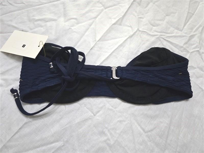 NWT Shoshanna Waterbury B Cup Solid Halter Underwire Bikini Swim Top 130311