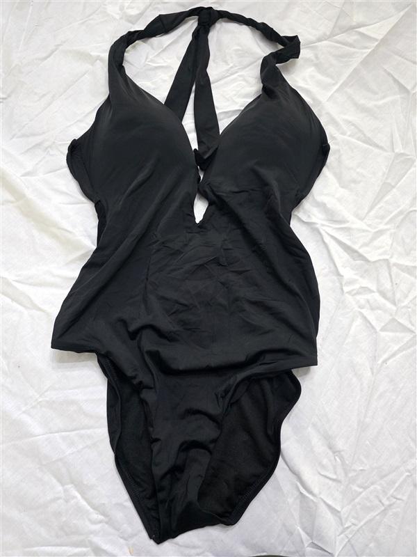NWT La Blanca 6 Strappy Keyhole Halter Mio 1pc Swimsuit 130312