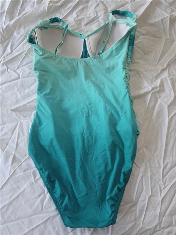 NWT Bleu Rod Beattie 8 Sea Dive Ombre Bandeau Mio 1PC Swimsuit130348