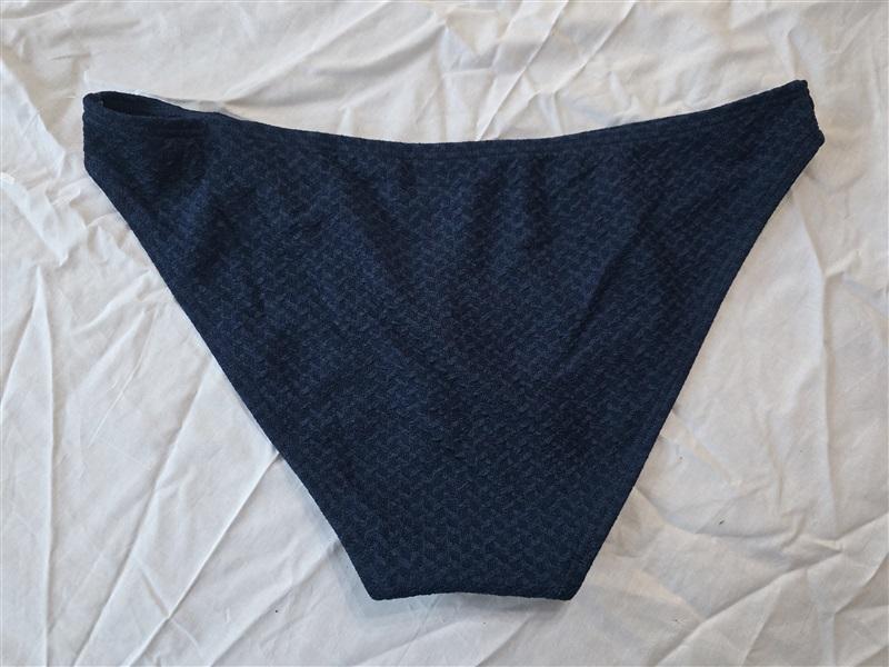 NWOT Minkpink Alexa M Solid Blue Textured Cheeky Bikini Swim Bottom 130355