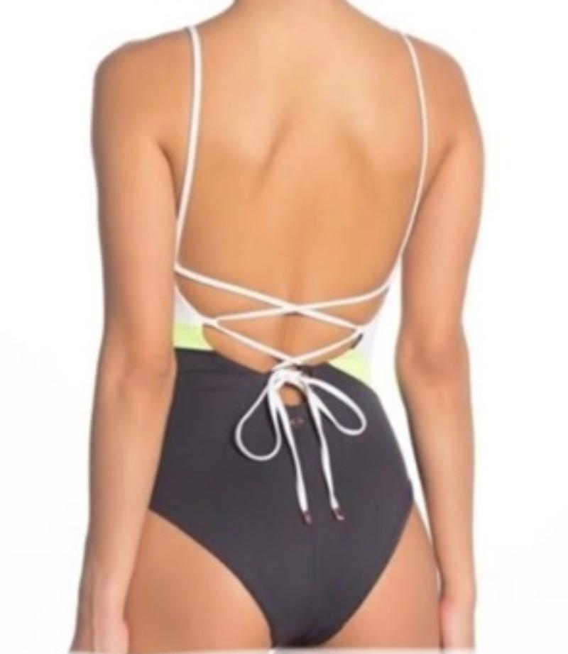 NWT Maaji L Black Forest Reversible Floral 1PC Swimsuit 130390