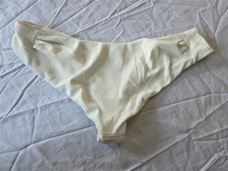NWOTD Boys & Arrows Clairee Salt White Bikini Swim Bottom 130397