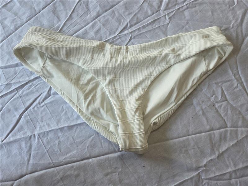 NWOTD Boys & Arrows Clairee Salt White Bikini Swim Bottom 130397
