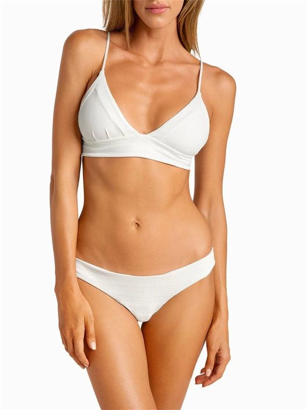 NWOTD Boys & Arrows Clairee Salt White Bikini Swim Bottom 130397