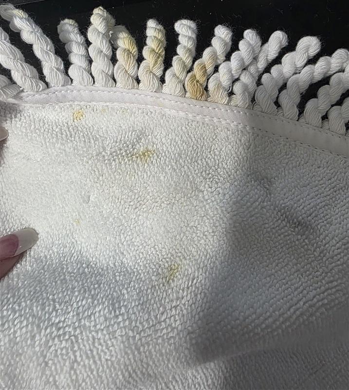 NWOTD The Beach People Joie Blue White Round Towel Fringe 130401