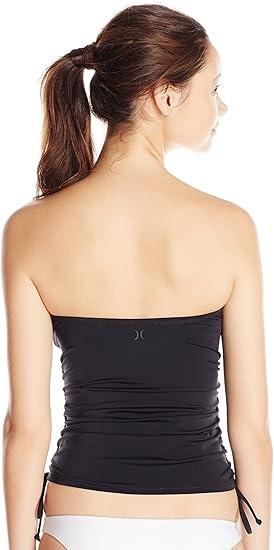 NWOTD Hurley L One & Only Bandini Swim Top Ruched Sides 130411