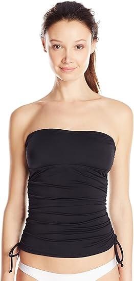 NWOTD Hurley L One & Only Bandini Swim Top Ruched Sides 130411