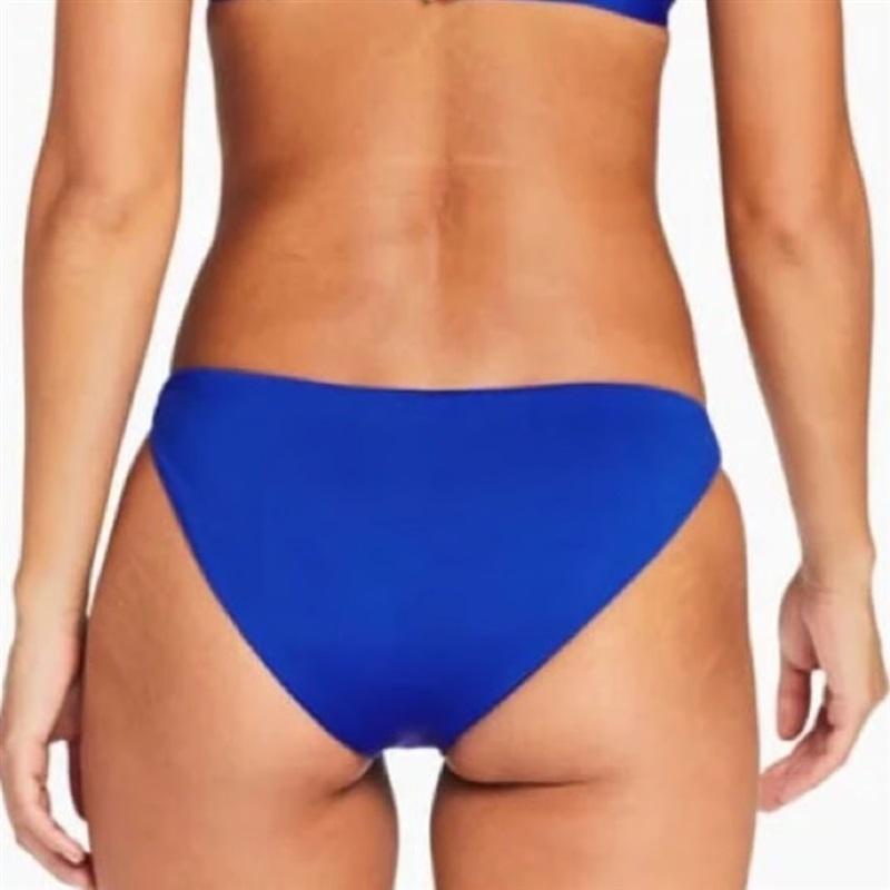 NWT Vitamin A 10 L EcoLux Luciana Full Cut Bikini Bottom Purple Blue 130418