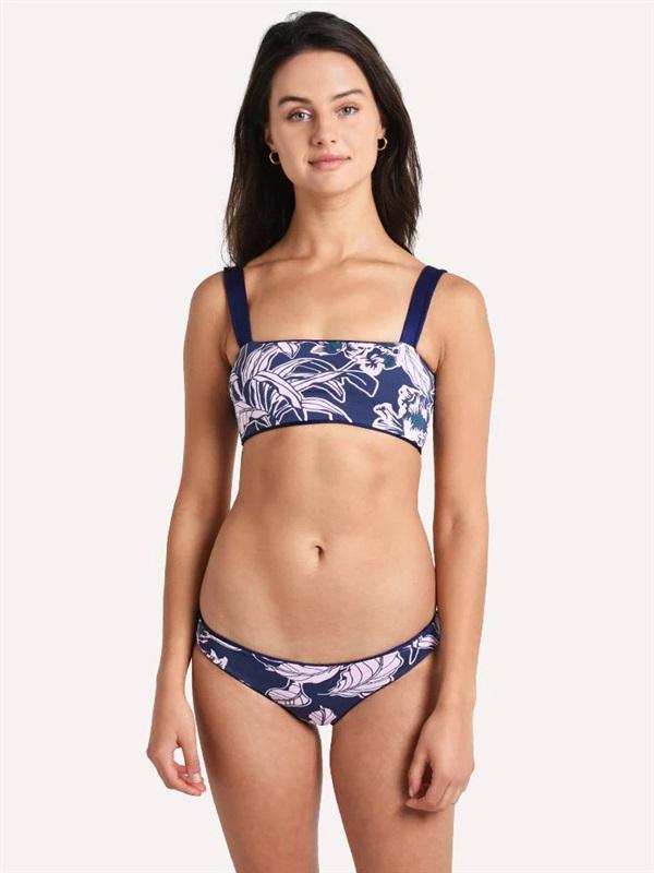 NWT Maaji S Blue Depth Dazzling Top Reversible Lace Up Bikini Tank Top 130421