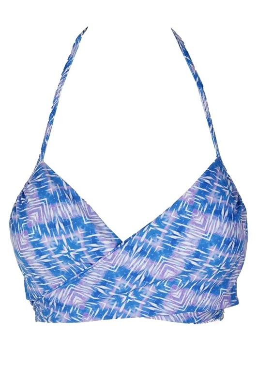 NWT Sundazed Simone Indigo-Go 34D Underwired Bikini Swim Top & Bottom 130430