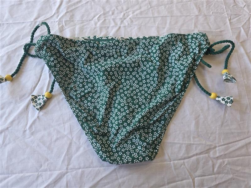 NWOT Anne Cole Studio M Tie Side Green Floral Bikini Bottom 130439