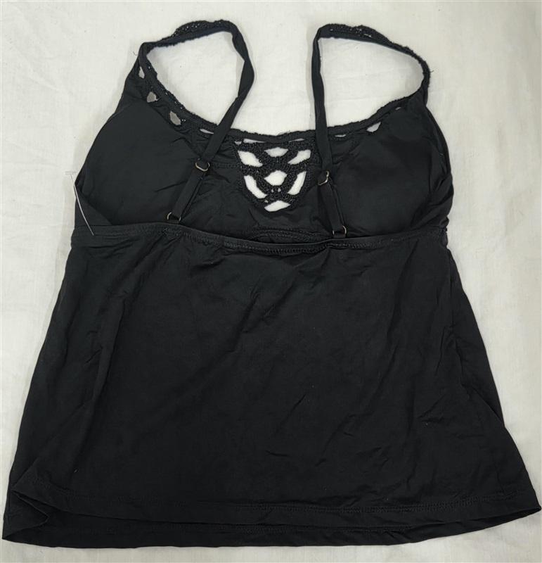 NWT Becca Virtue S Crochet Lace Deep V Tankini Top Swimsuit 130443