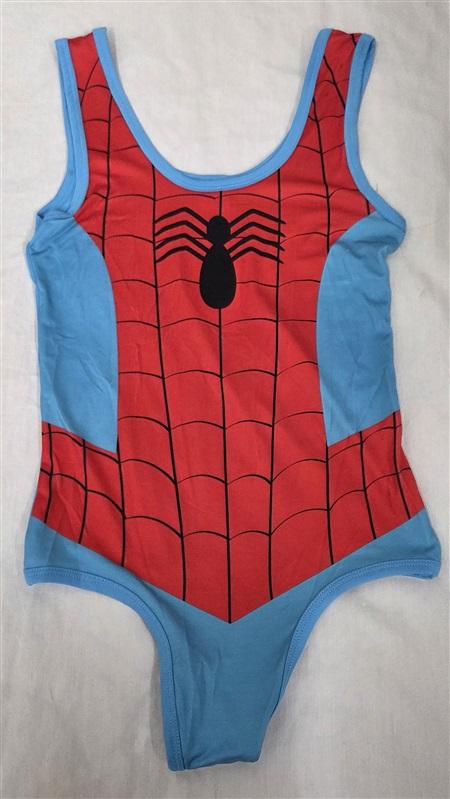 NWT Marvel Spiderman XS Superhero 1PC Swimsuit Bodysuit 130454