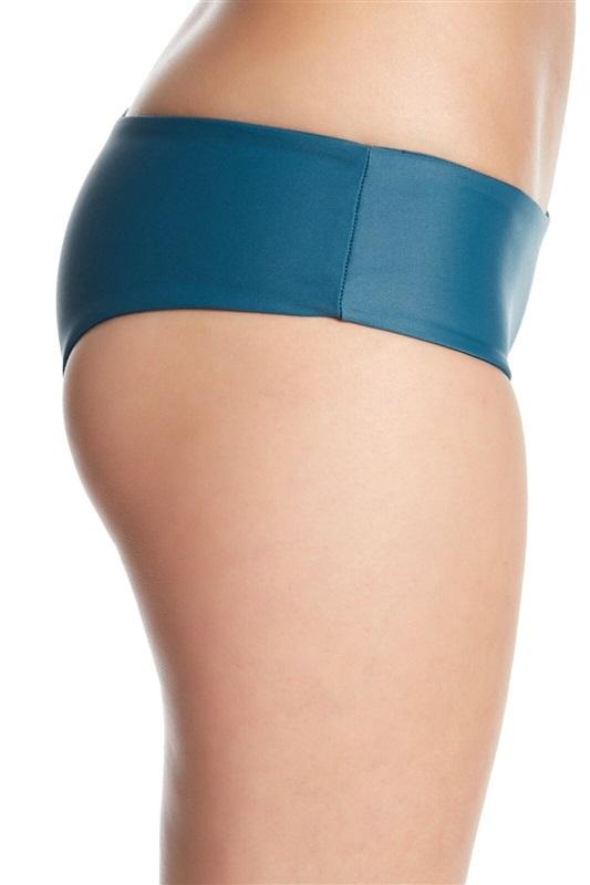 NWT MIKOH M Bondi Cheeky Bikini Bottom Sea Turtle Blue 130473