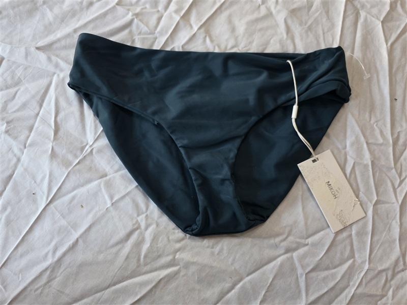 NWT MIKOH M Bondi Cheeky Bikini Bottom Sea Turtle Blue 130473