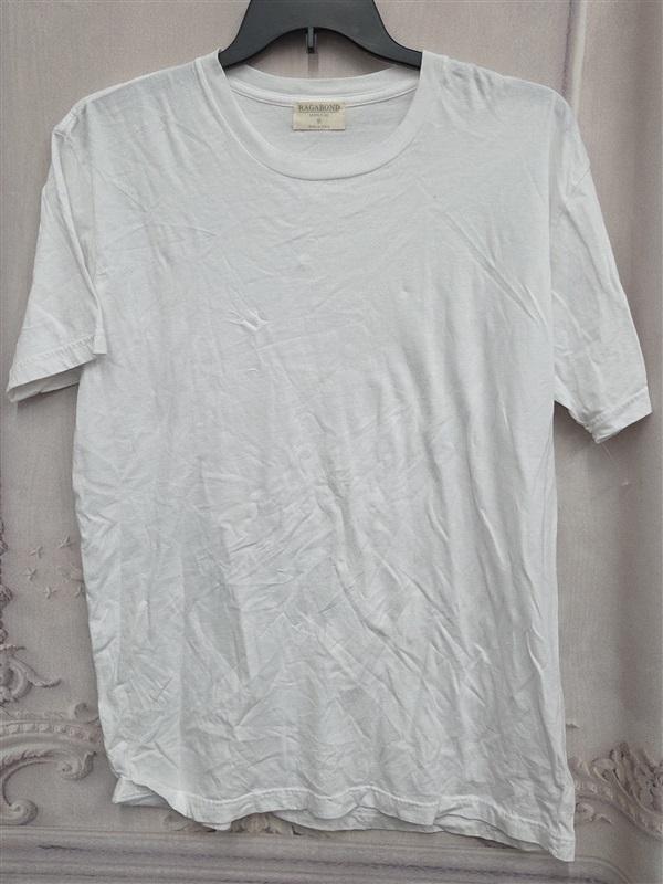 NWOT Free People Ragabond M White Crew Neck Cotton T Shirt 130484