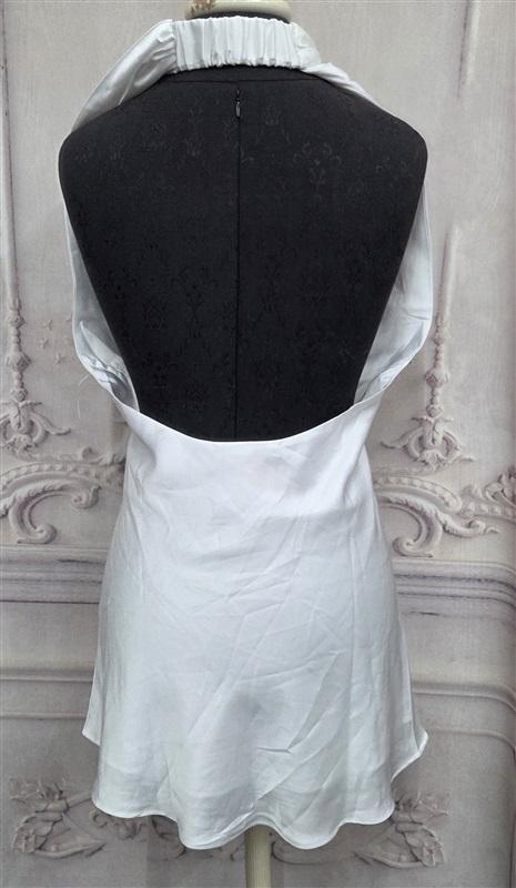 NWOT Show Me Your MuMu Jasmine Halter Mini Satin Dress White 130489