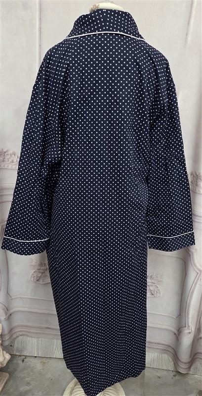NWTD Lavenderi XXL Polka Dot Robe Long Classic Kimono Lounge Bathrobe 130490