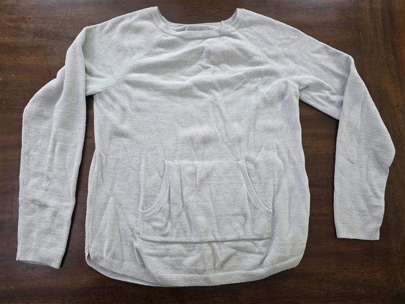 NWOTD Barefoot Dreams S Cozy Chic Ultra Lite Blue Pullover Top 130491