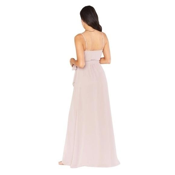 NWT Show Me Your MuMu S Liz Bridesmaid Cocktail Dress Taupe Pink 130492