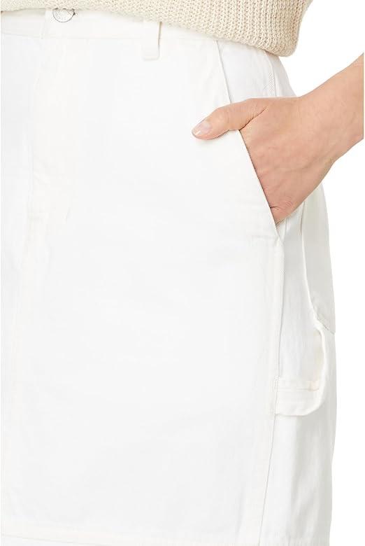 NWOT Madewell 31 Carpenter Maxi Denim Jean Skirt Tile White 130511