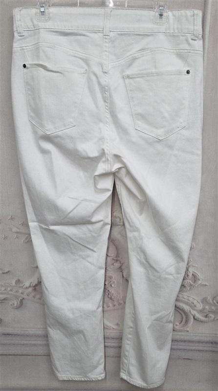 PO New York & Co 14 Curvy Sculpting Skinny White Jeans 130521