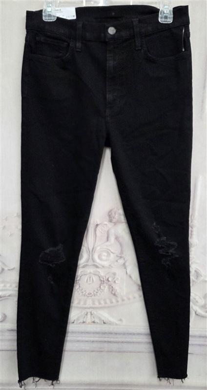 NWT Joe's Jeans 30 Charlie high Rise Skinny Ankle Distressed Black Jeans 130522