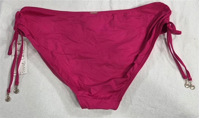 NWT Anne Cole XL Berry Pink Live In Color Alex Side Tie Bikini Bottom 130548