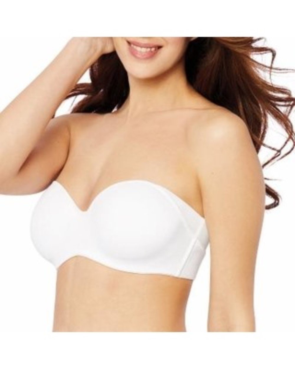 NWT Bali 42C One Smooth U Strapless Multiway Smoothing Bra 6562 White 130583