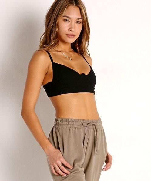 NWOTD Joah Brown S/M Structured Rib Tank Black 130596