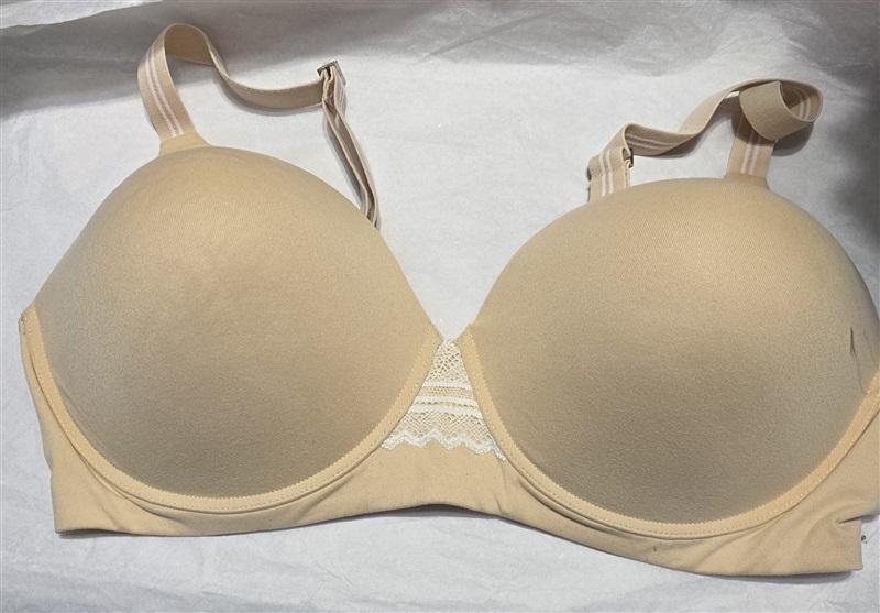 NWOT Hanes Ultimate ComfortFlex Natural Lift 2XL Wirefree Bra HU25 Beige 130603