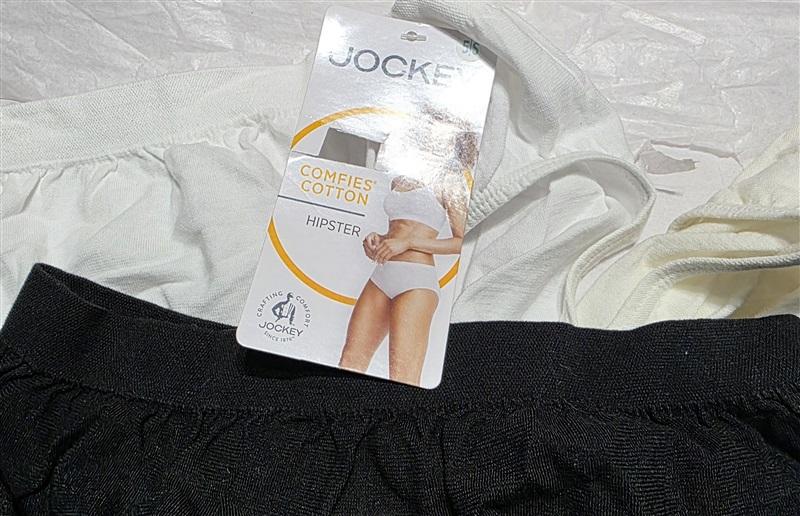 NWT Jockey Sz 5 Elance 100% Cotton 3Pk 3349 Hipster 130612