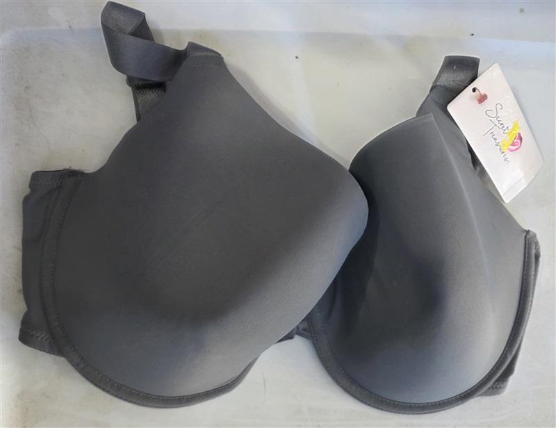 NWT Secret Treasures 36DDD Full Figure OPP Underwire T Shirt Bra Gray 130622