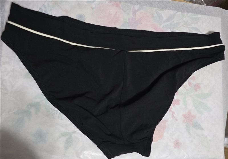 NWOT Robin Piccone Avery XS Solid Black White Bikini Swim Bottom 130627
