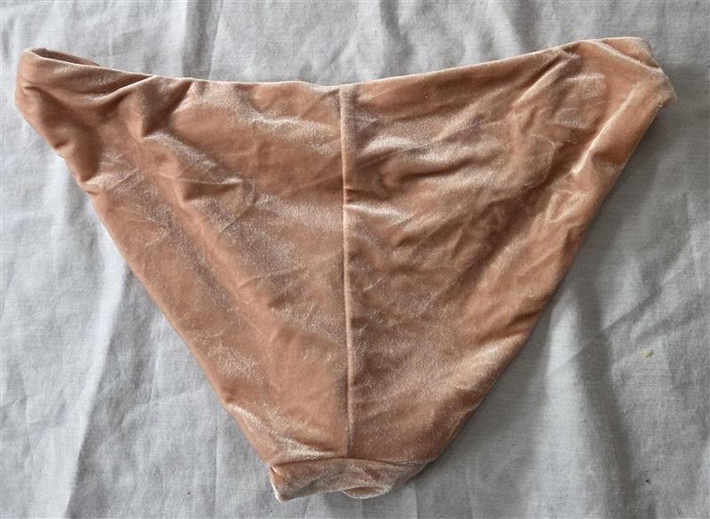 NWOT Robin Piccone M Roxy Velvet Bikini Swim Bottoms Pink 130629