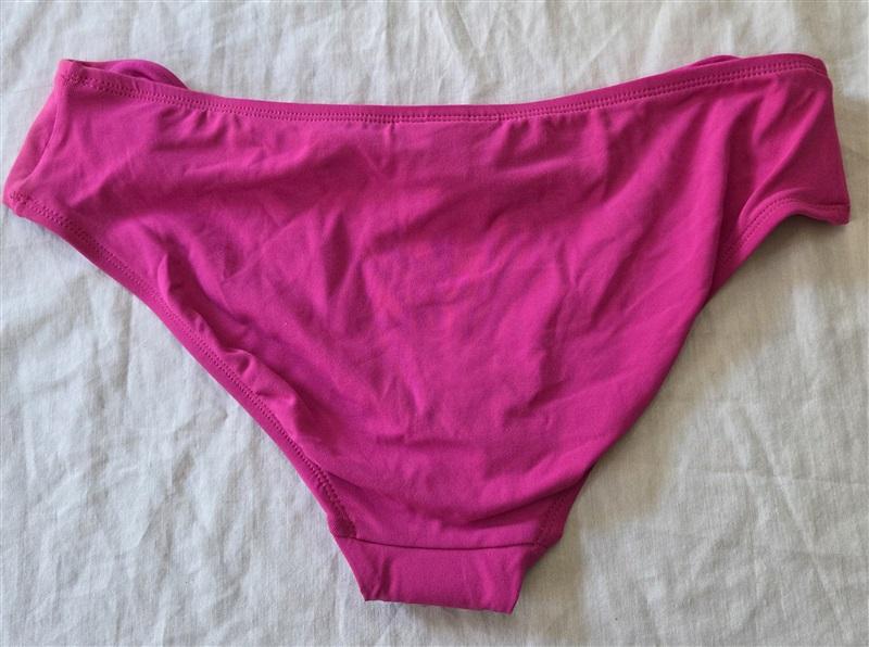 NWOT Robin Piccone M Hot Pink Knot Front Bikini Swim Bottoms 130633