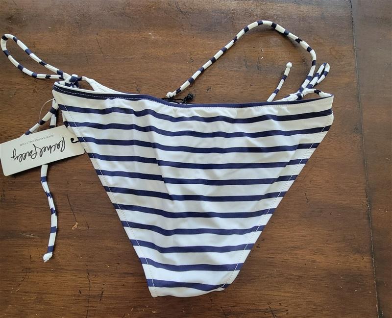 NWT Rachel Pally S Atlantic Stripe Ibiza Tie Side Bikini Swim Bottom 130641