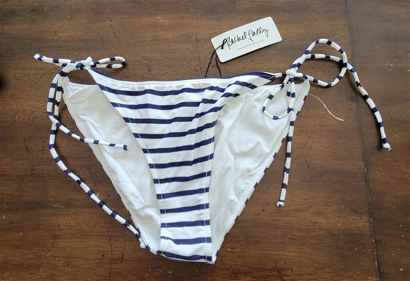 NWT Rachel Pally S Atlantic Stripe Ibiza Tie Side Bikini Swim Bottom 130641
