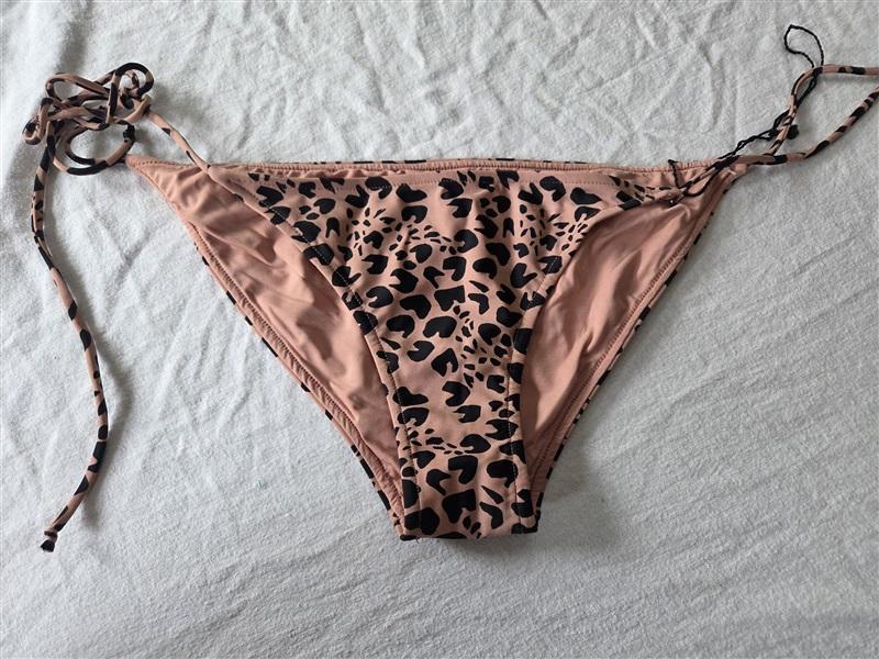 NWT Rachel Pally S Animal Print Tie Side Bikini Swim Bottom 130651