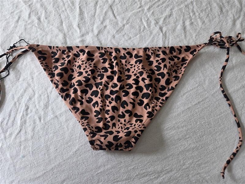 NWT Rachel Pally S Animal Print Tie Side Bikini Swim Bottom 130651