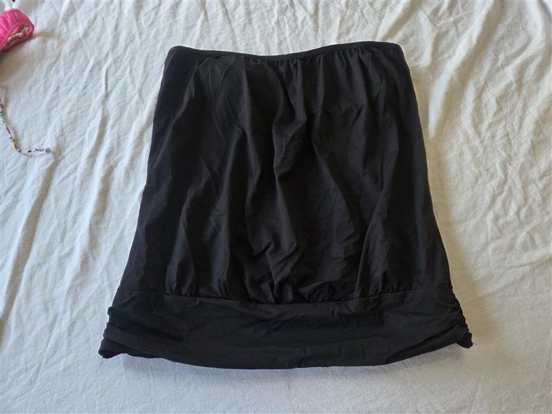 NWOT Tommy Bahama XL Pearl Blouson Bandini Tankini Top Black 130665