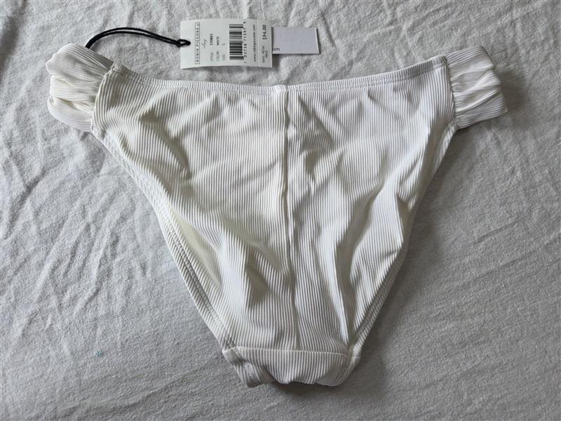 NWTD Robin Piccone S Amy Tab Side Honeymoon White Bikini Swim Bottoms 130666
