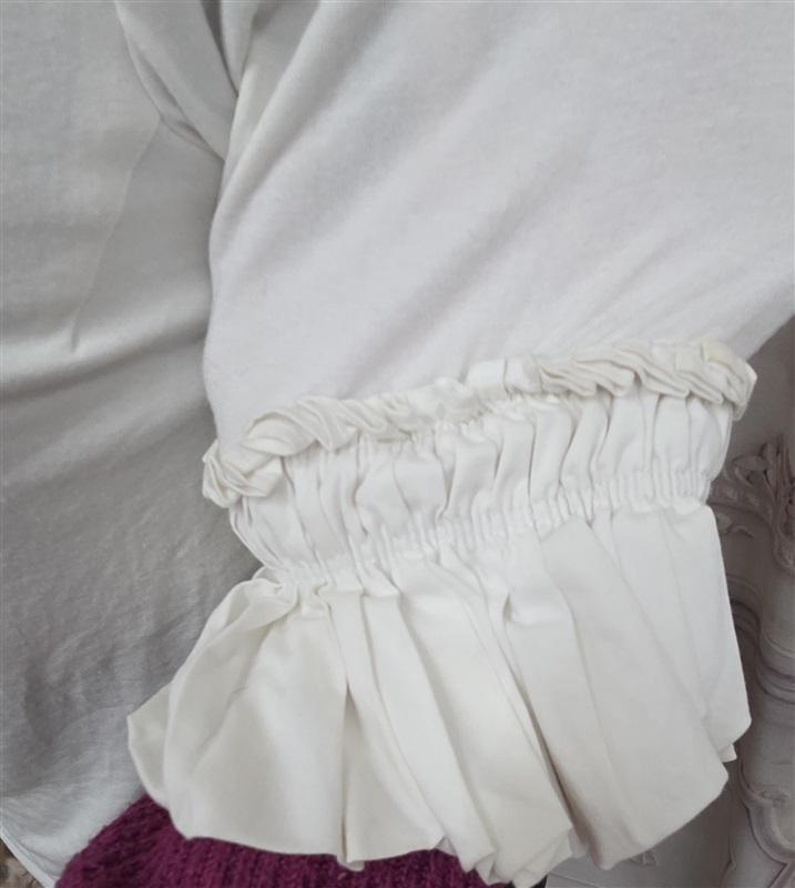 NWOTD Anthropologie Gender Bias S Boat Neck Ruffle Sleeve Top 130678