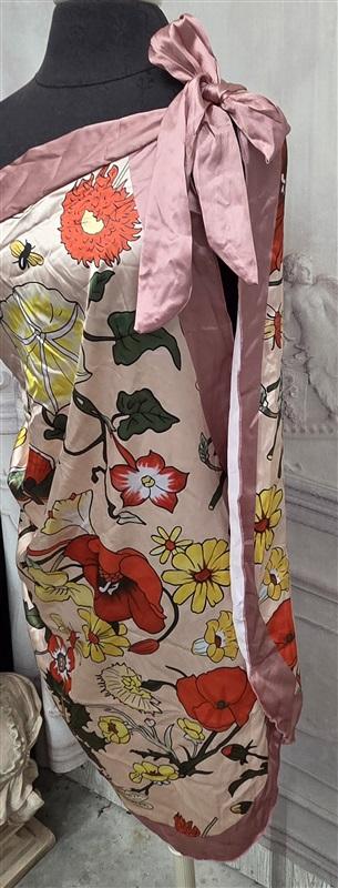NWOT Poppy Satin Scarf Sarong Skirt Dress 130679