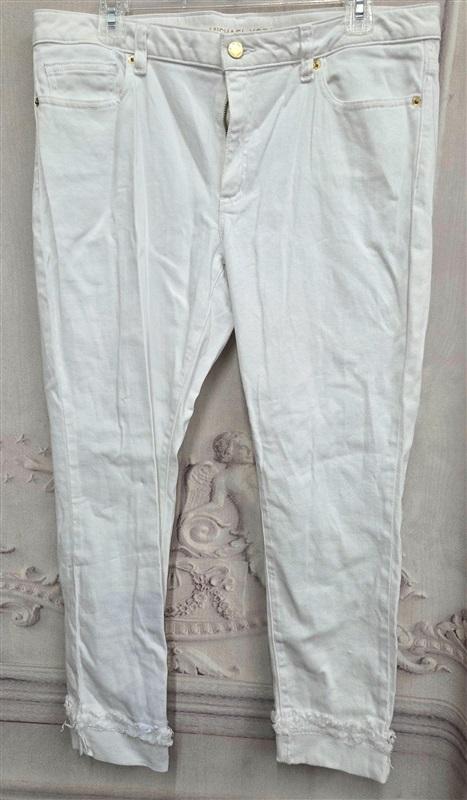 NWOTD Michael Kors 12 Izzy Skinny Cropped Raw Cuffed Jeans 130681
