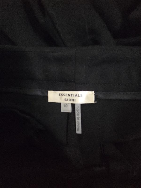 NWT Essentials Sioni 10 Skinny Trouser Pants Black 130685