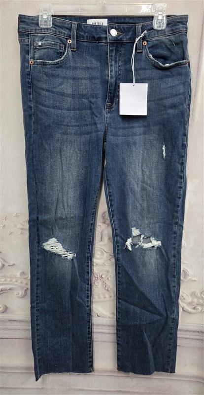 NWT Pistola 30 High Rise Jeans Distressed Blue Denim Surrender 130686